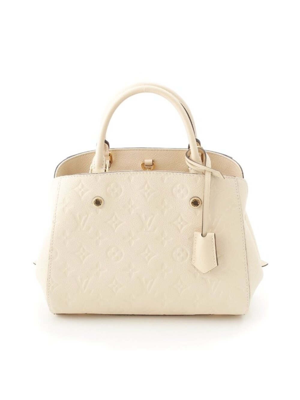 Louis Vuitton Montaigne BB Monogram Empreinte 2-Way Handbag Ivory